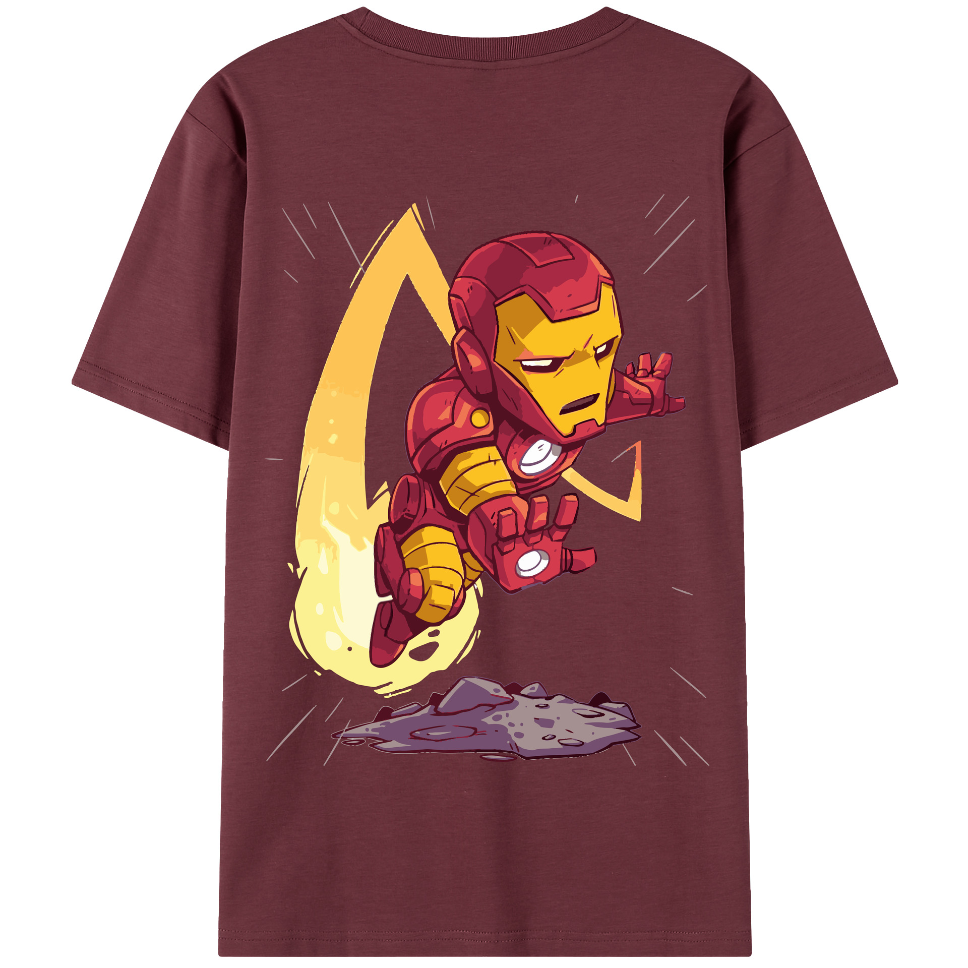 （画像用） アベンジャーズ The Avengers 綿100％半袖Tシャツ（背面プリント）